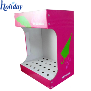 Graphics customization cardboard floor display stand for promotion